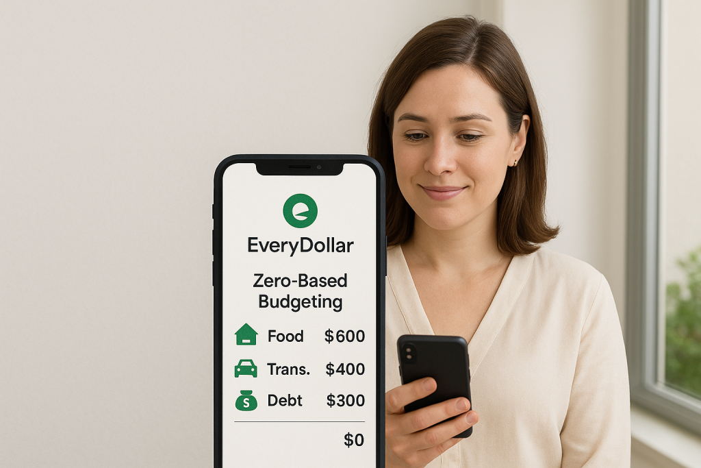 free budgeting tools EveryDollar app interface