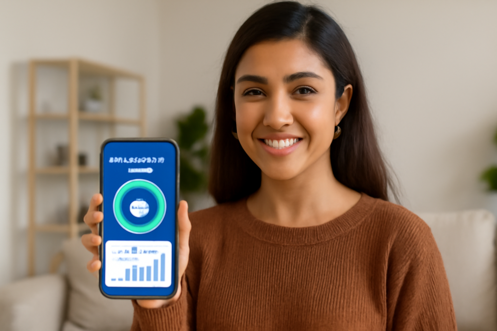 Illustration of automated savings growing steadily with AI