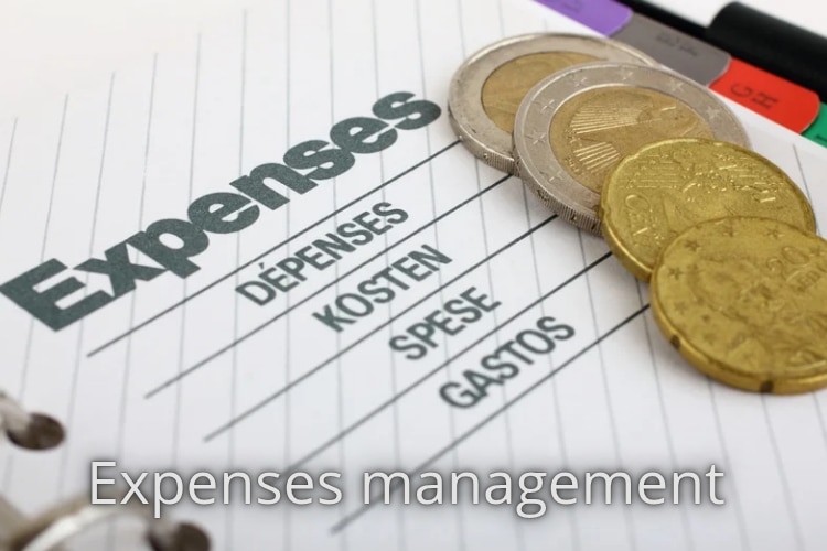 smartphone displaying expense management app for tracking business receipts and expenses